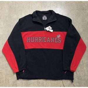 NWT Vintage Mirage Carolina Hurricanes  NHL 1/4 Zippered Size XL MadeInHongKong